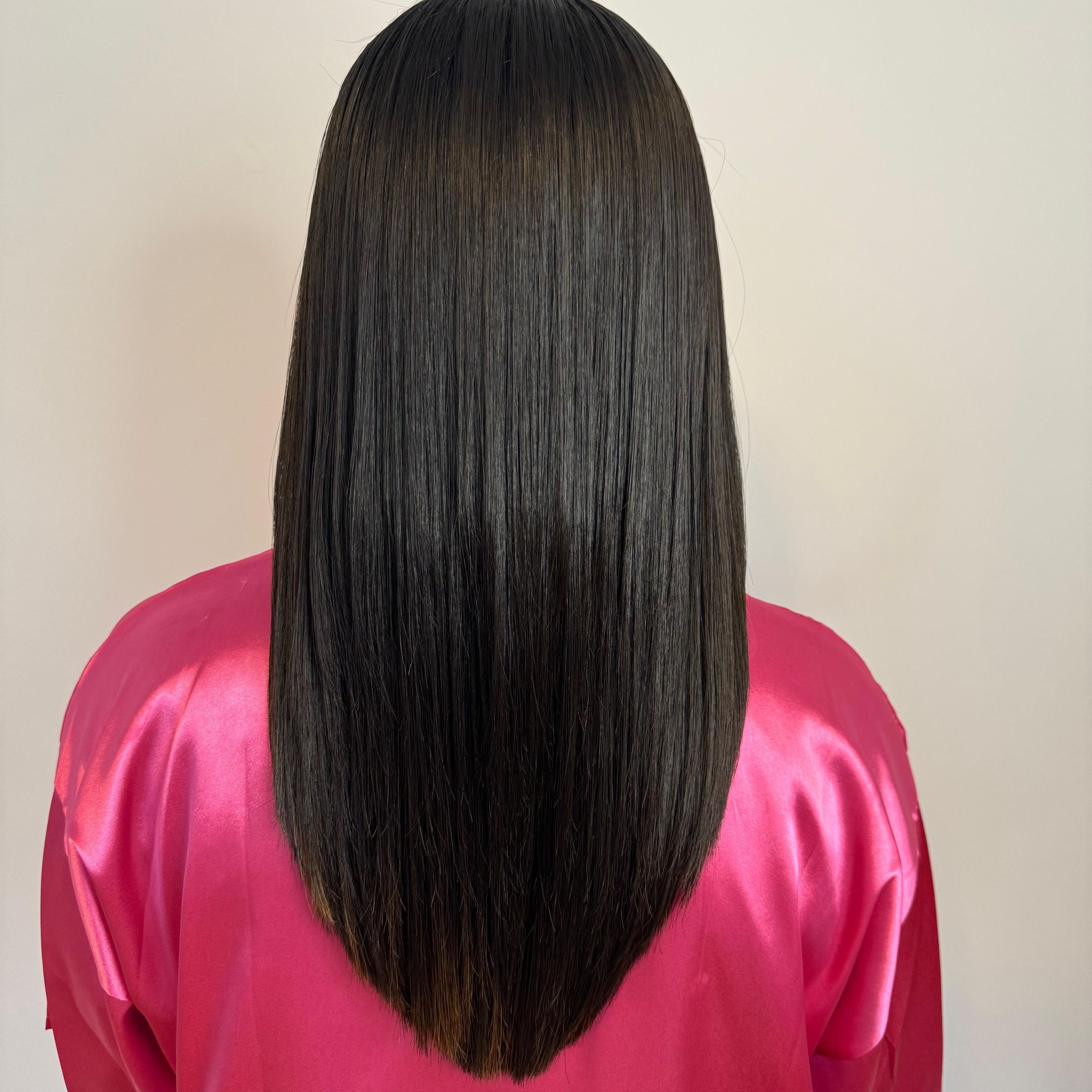 Polished hair treatment result